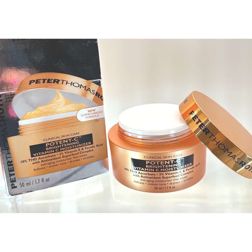 Peter Thomas Roth Potent-C Moisturizer Women 1.7oz Orange Brightening Vitamin C - Picture 7 of 8